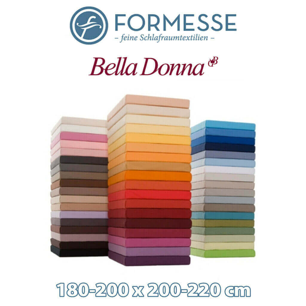 Spannbettlaken Bella Donna jersey-con aloe vera 180-200 x 200-220 muchos colores